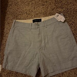 Abercrombie & Fitch Gray Flat Front Men Shorts